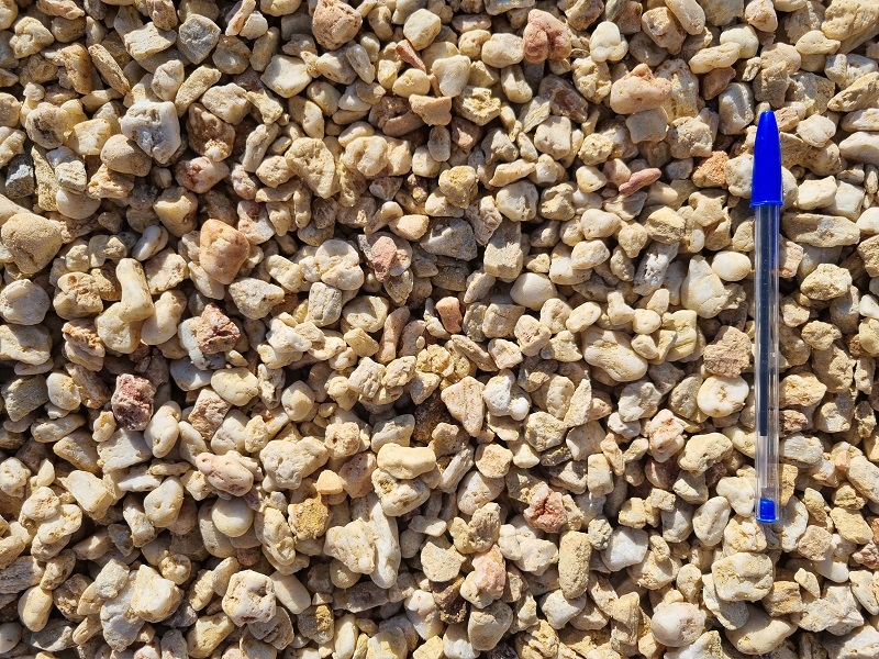 gravillon silice blanc rouge 8/16